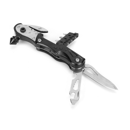 PRIME-LINE SWISS+TECH 17-in-1 Multi-Tool w/Emergency Glass Breaker Hammer Single Pack ST022004